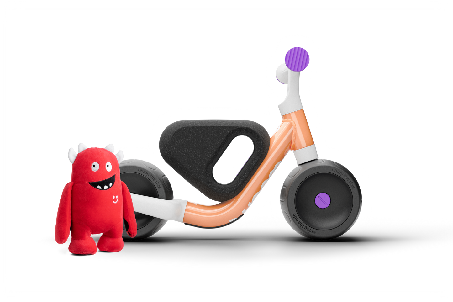 Woom WOW loopfiets pop peach